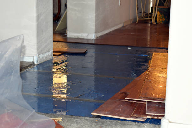 Professional Burst Pipe Cleanup technician working in Glendale, RI
